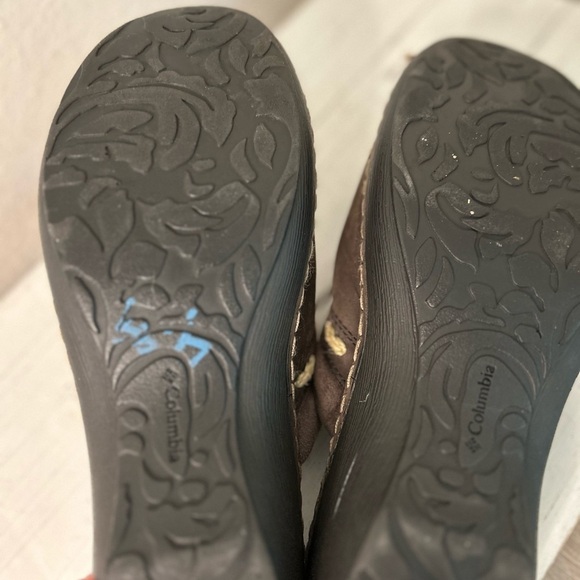 Columbia Dark Brown Mules with Cream Details - Picture 6 of 7